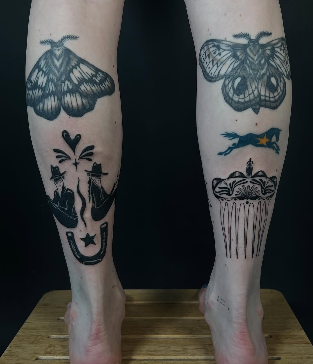 Tattoo by @aldentetattoo — blackwork, illustrative