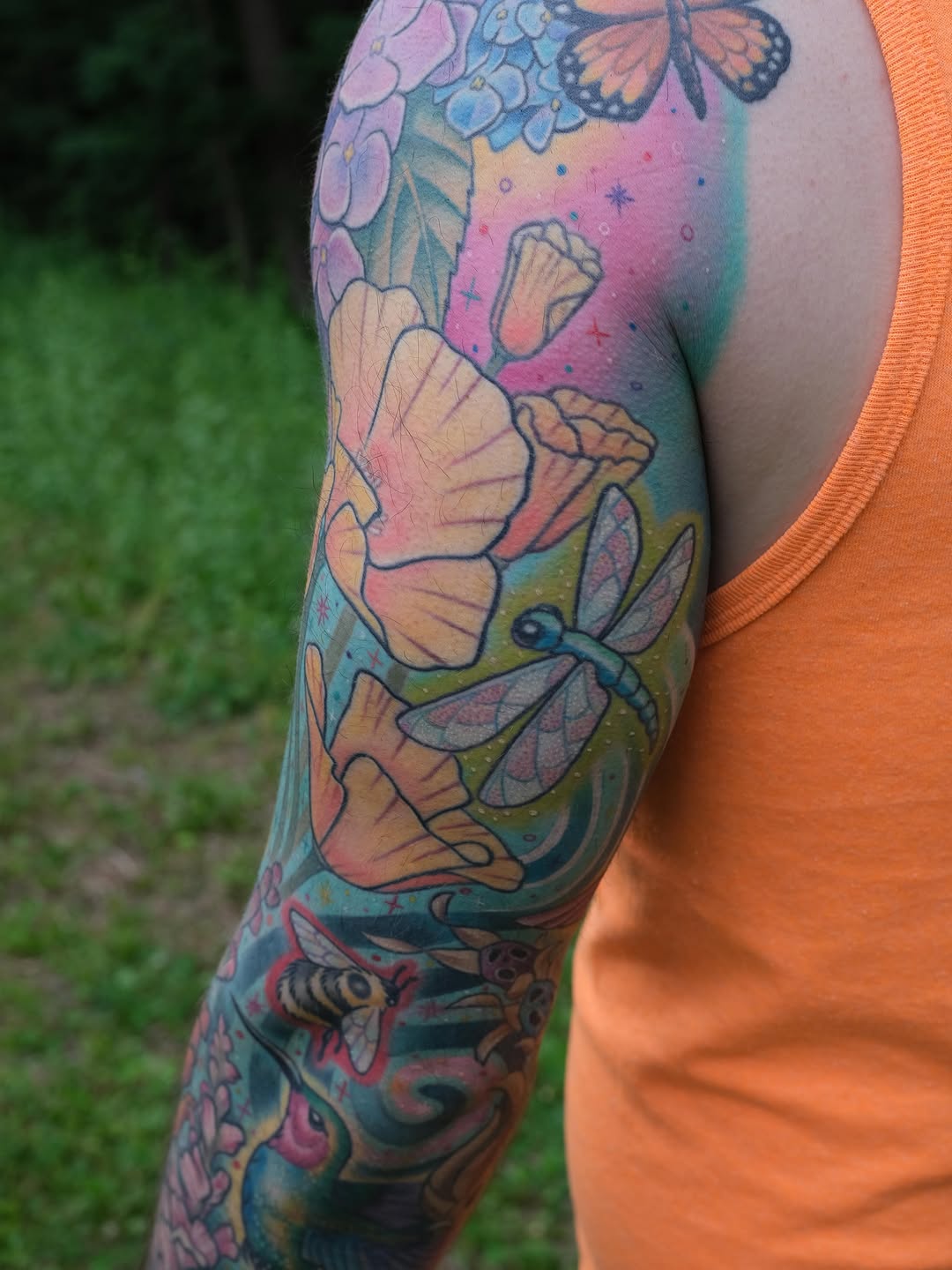 Tattoo by @unicornglitterblaster โ new_school, watercolor