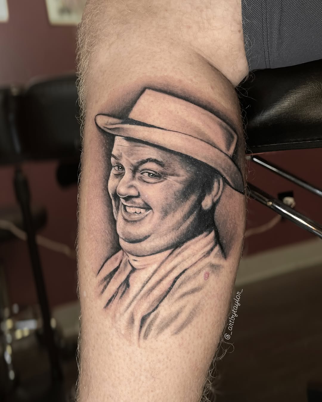 Tattoo by @_artbytaylor_ — realism, black_and_grey