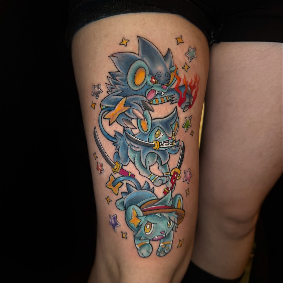 Tattoo by @tattoosbyakuma — new_school, anime