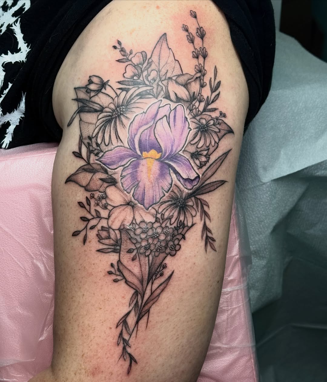 Tattoo by @glittergutstattoos — illustrative, black_and_grey