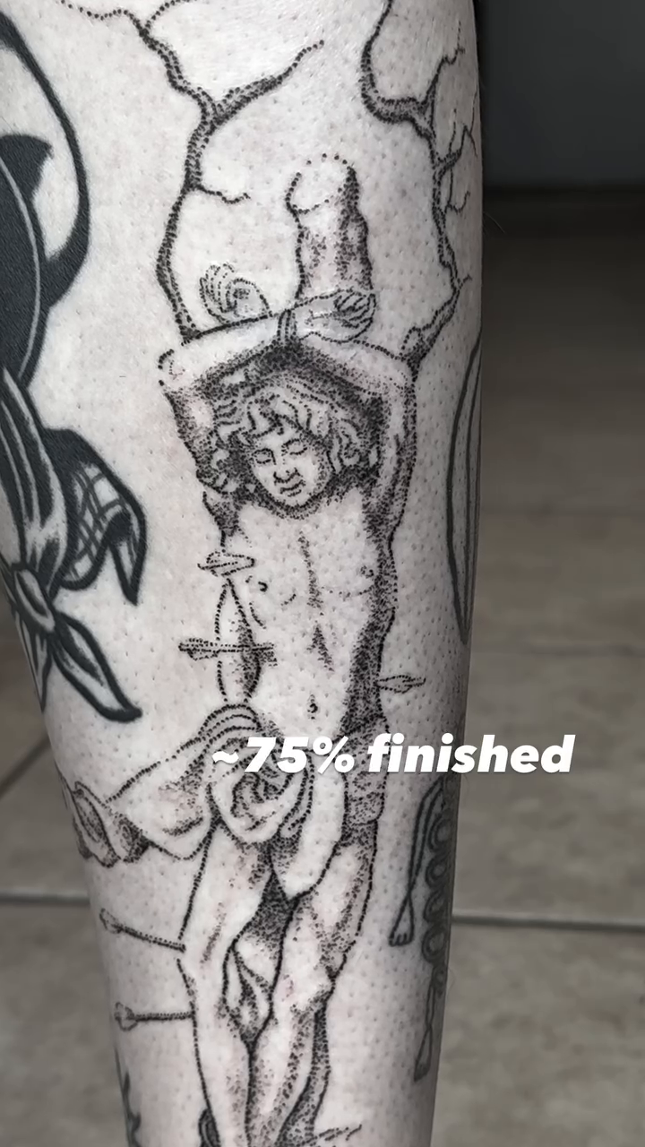 Tattoo by @forrestattoos β blackwork