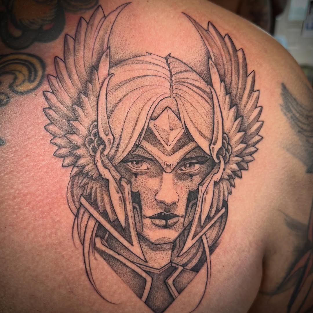 Tattoo by @tattoosbyskip — black_and_grey, realism