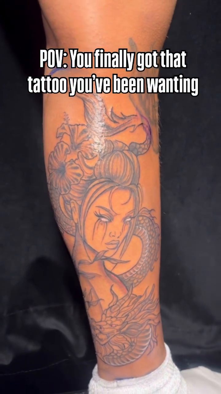 Tattoo by @spicymvstardd — illustrative, black_and_grey