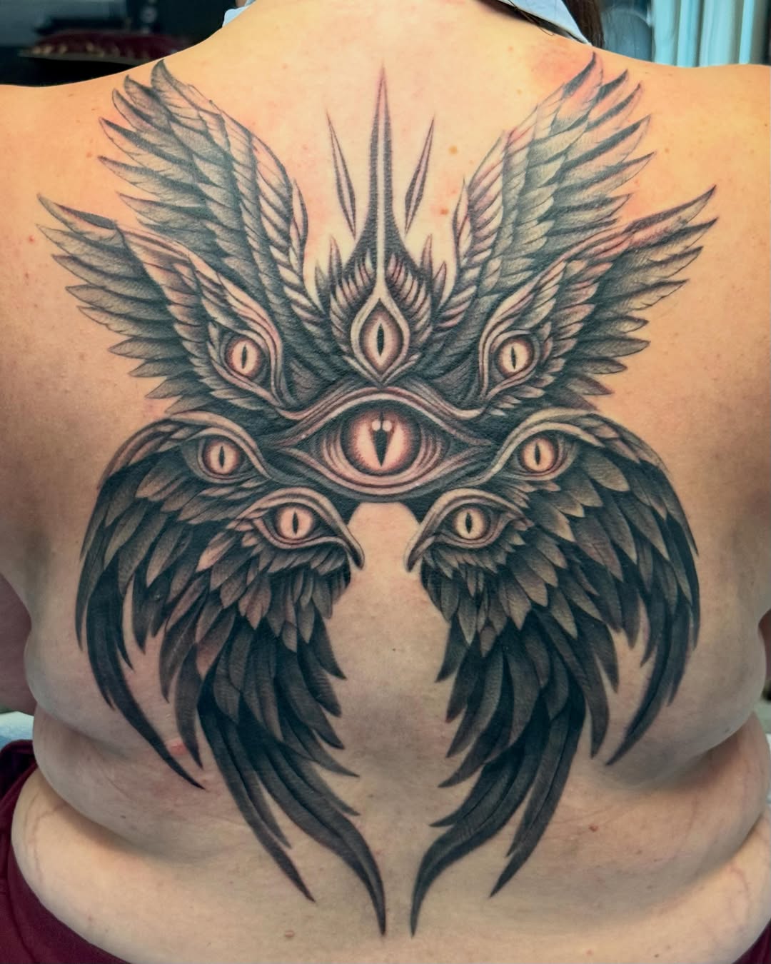 Tattoo by @gottstatts — dark_realism, black_and_grey