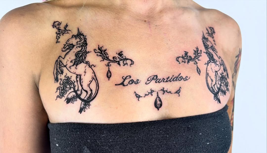 Tattoo by @dolltatt — blackwork