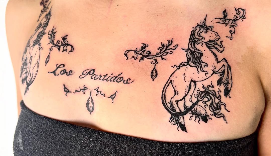 Tattoo by @dolltatt — blackwork