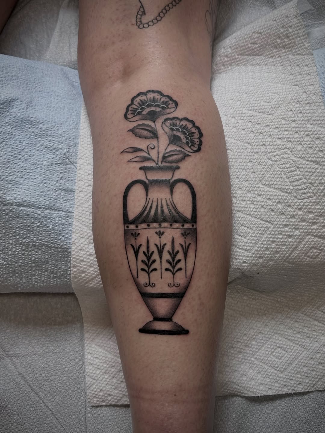 Tattoo by @dana.of.the.dead — illustrative, black_and_grey