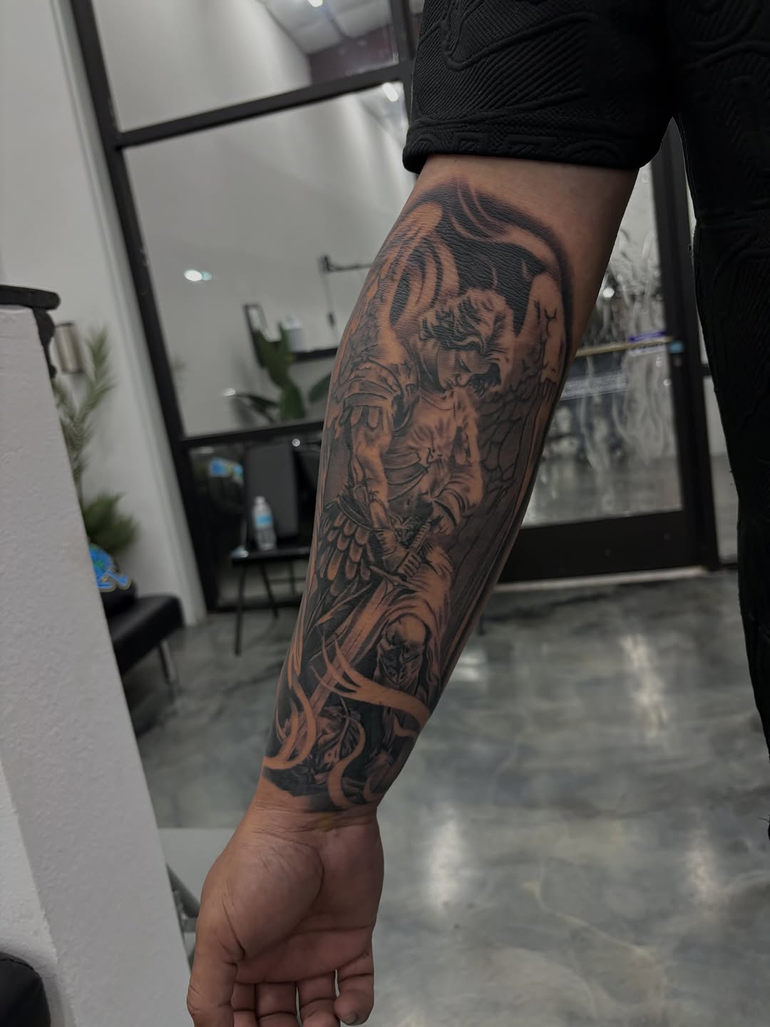 Tattoo by @tattedbydevin โ black_and_grey, realism
