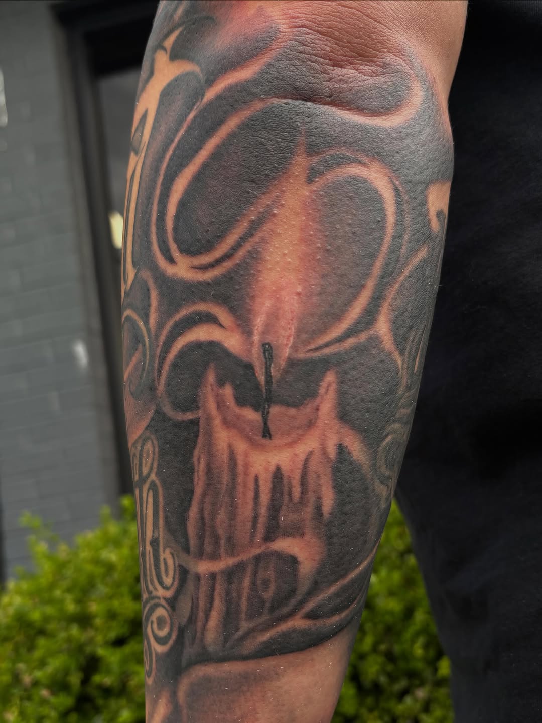 Tattoo by @trustydizon — black_and_grey, realism