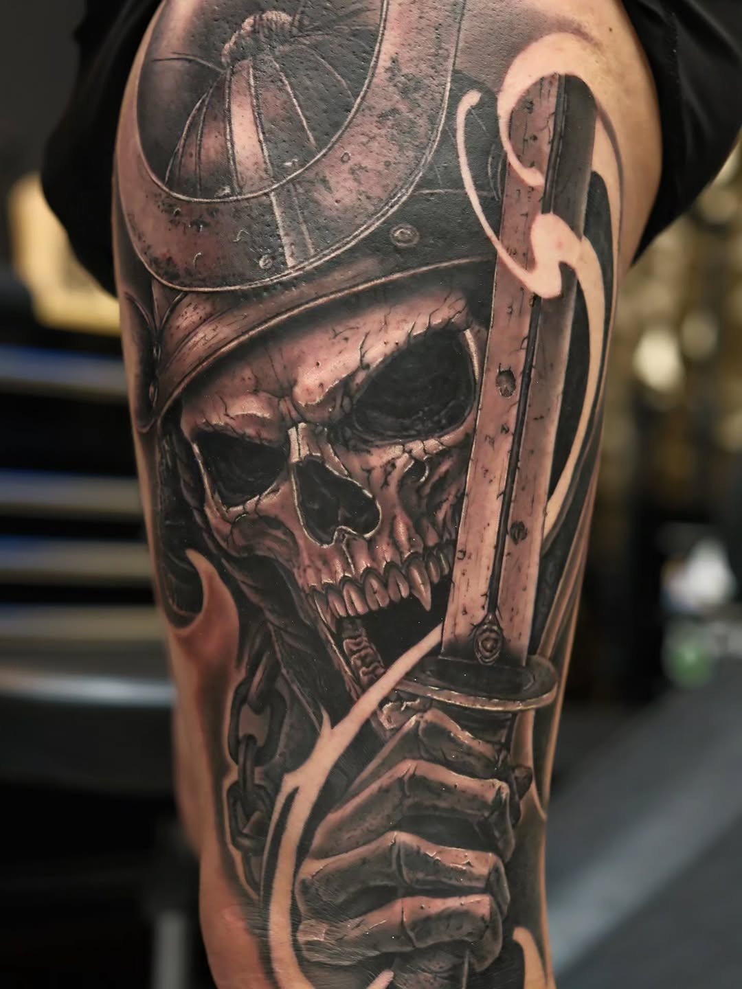 Tattoo by @wonderful.ink — realism, black_and_grey