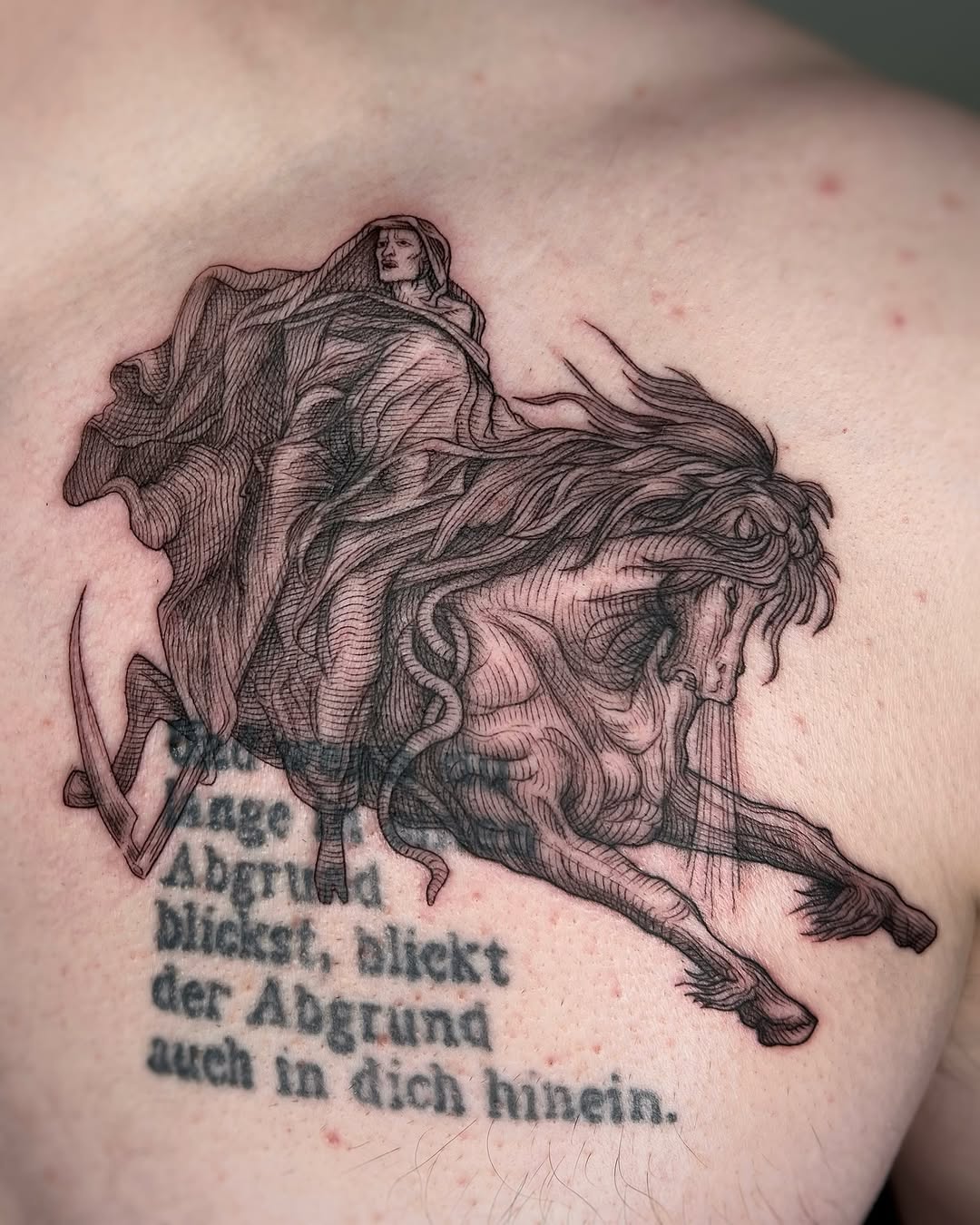 Tattoo by @noxttt โ black_and_grey