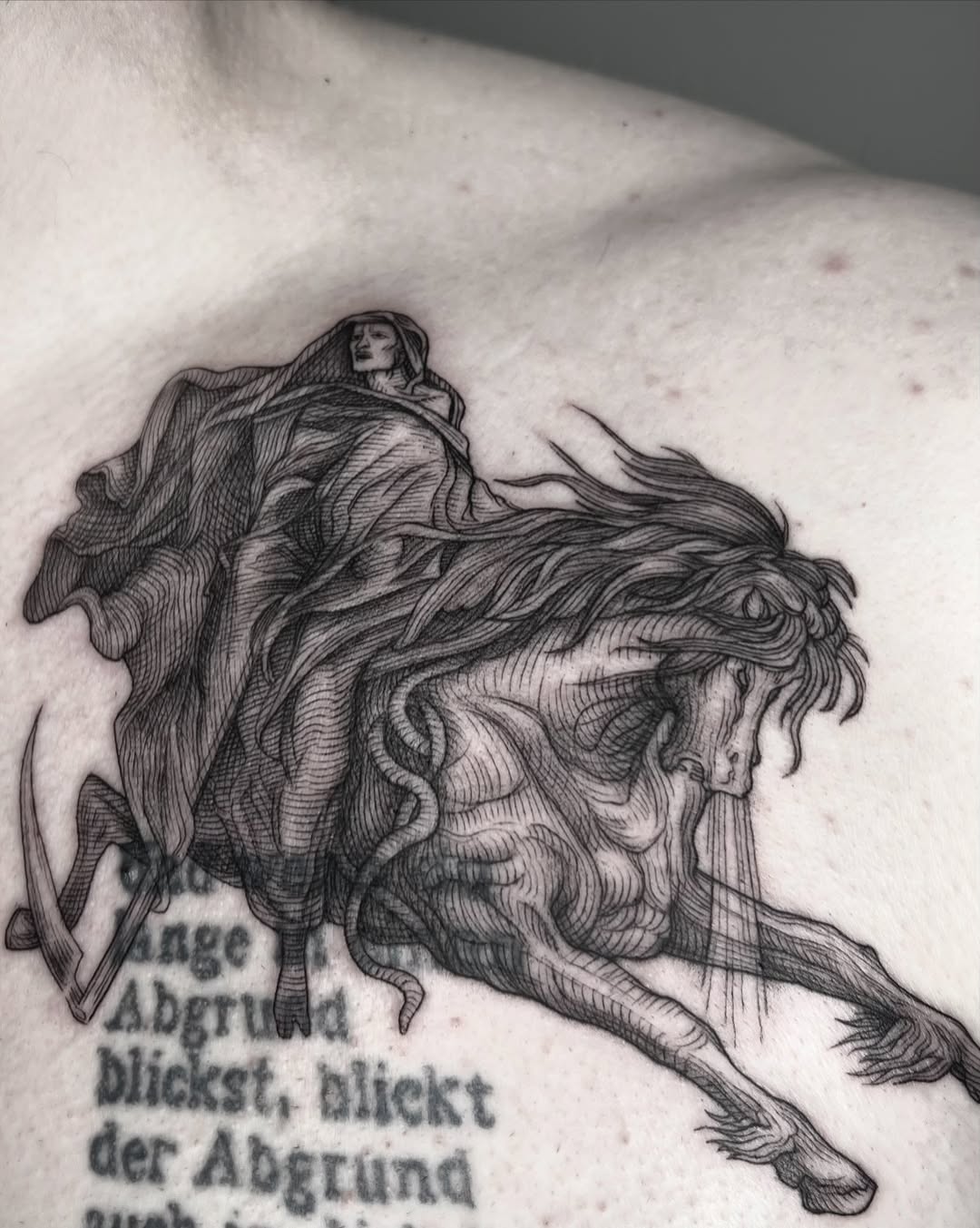 Tattoo by @noxttt โ black_and_grey