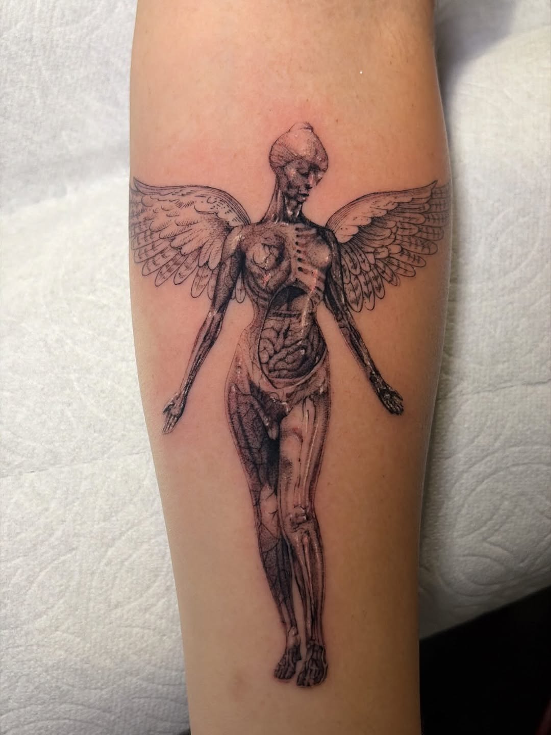 Tattoo by @elmertattoos — black_and_grey, realism