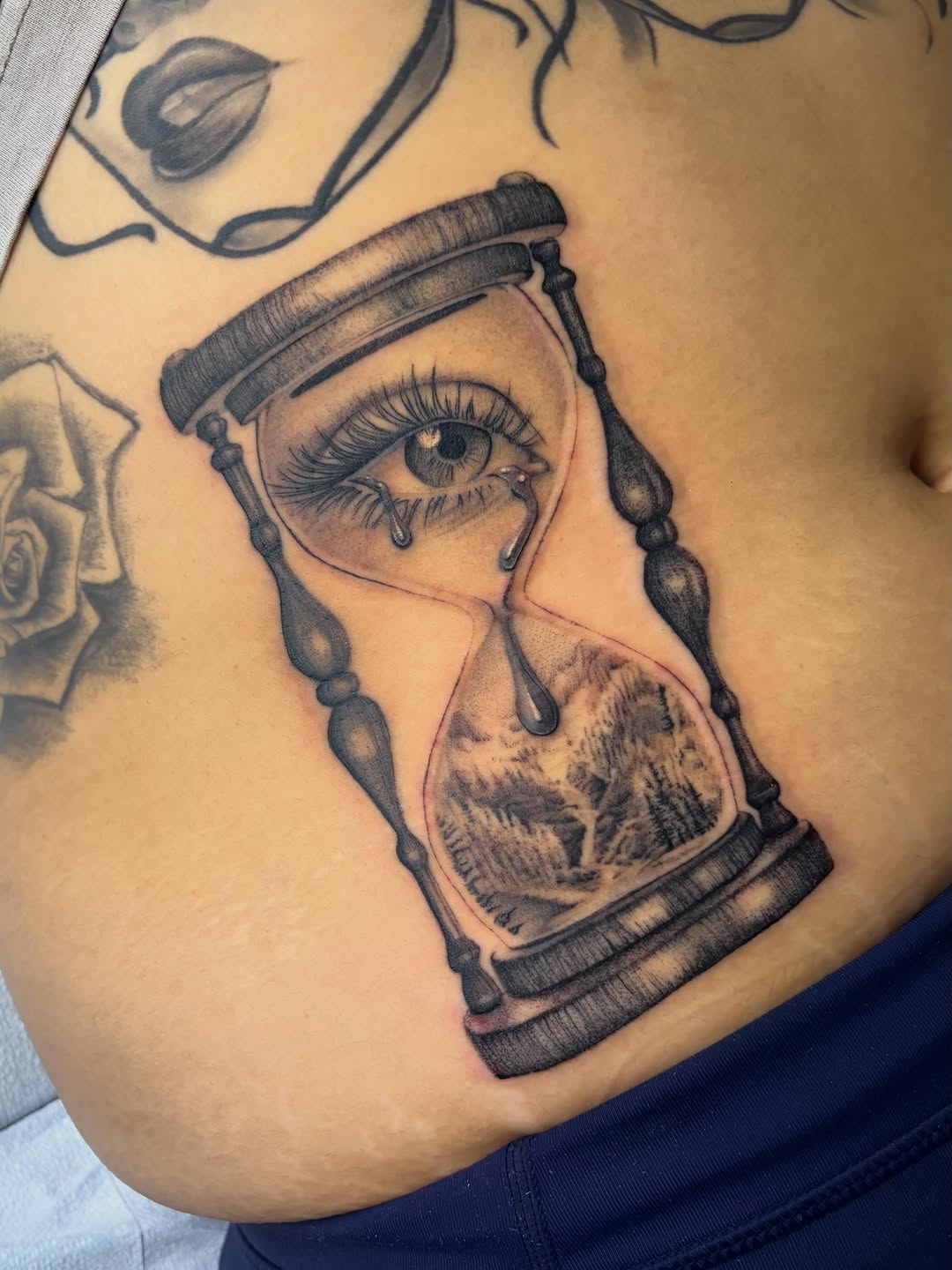 Tattoo by @elmertattoos — black_and_grey, realism