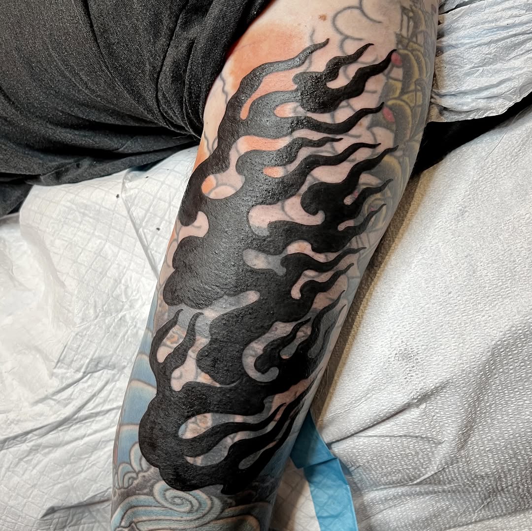 Tattoo by @joncrooktattoo โ blackwork