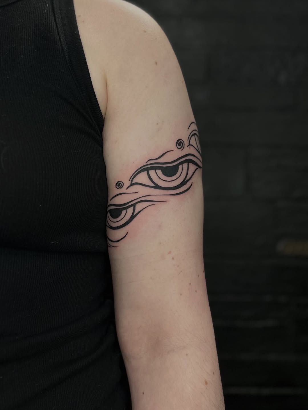 Tattoo by @amamor.art — blackwork
