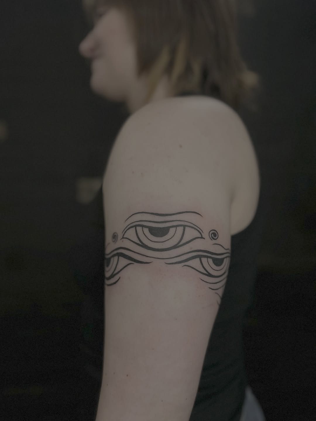 Tattoo by @amamor.art — blackwork