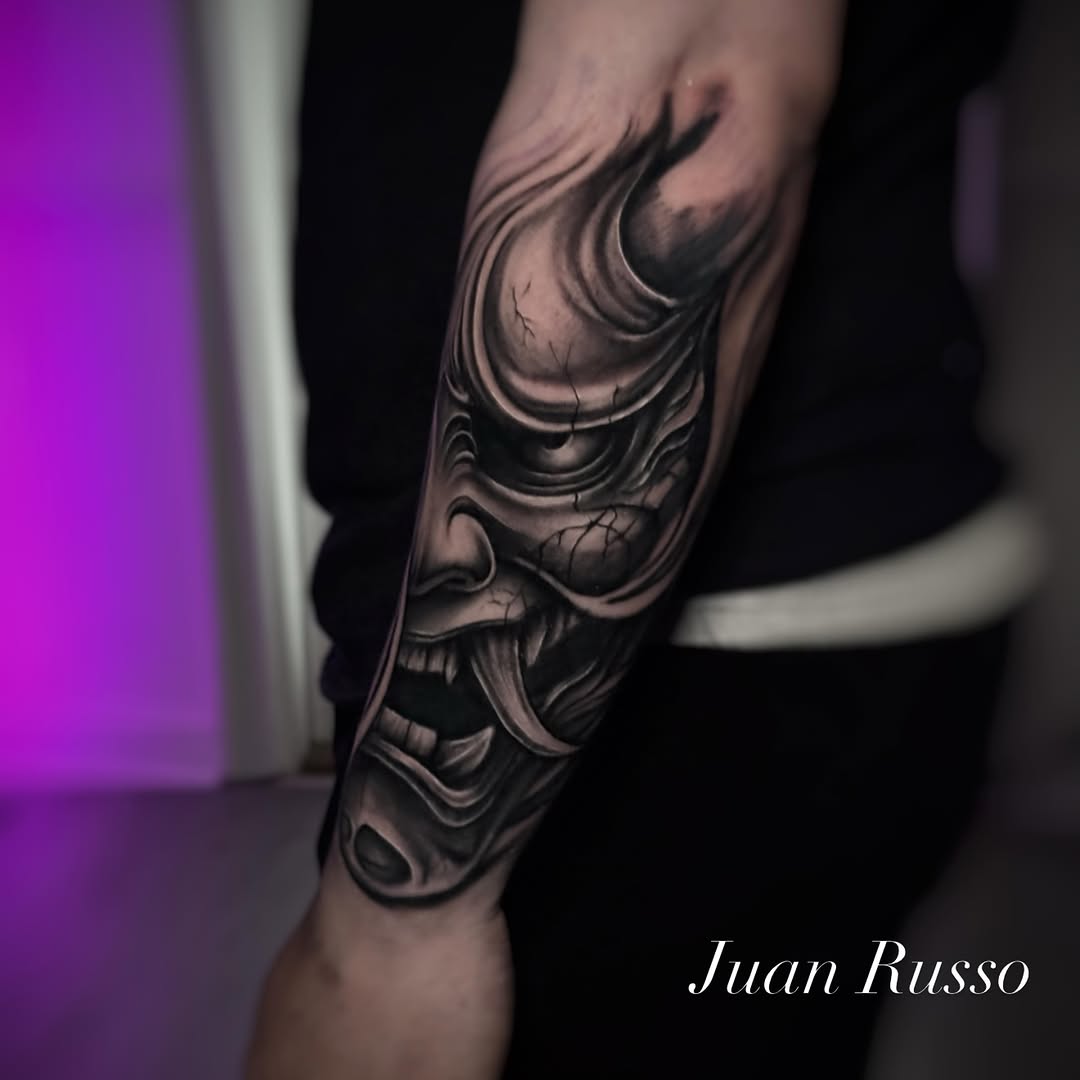 Tattoo by @thechildtattoo — black_and_grey, realism