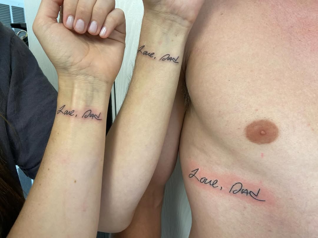 Tattoo by @1luv_tattoo — lettering_script, fine_line