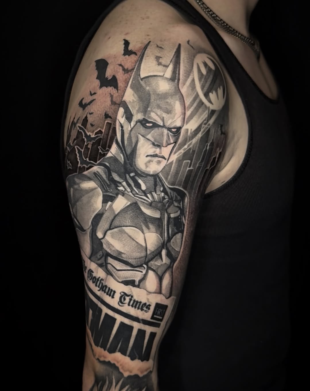 Tattoo by @elijahforstertattoos โ realism, black_and_grey