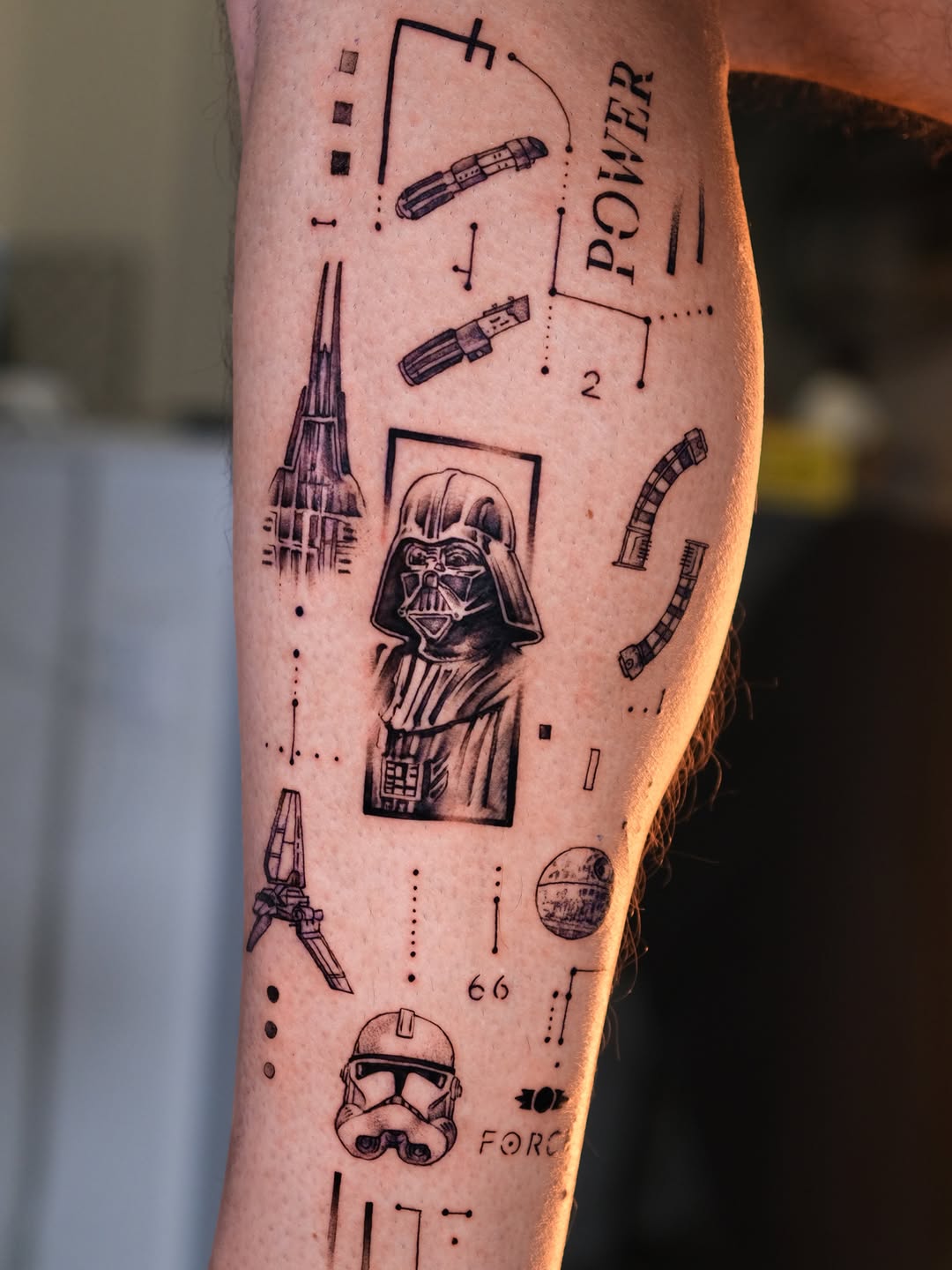 Tattoo by @aleki_blue — illustrative, black_and_grey