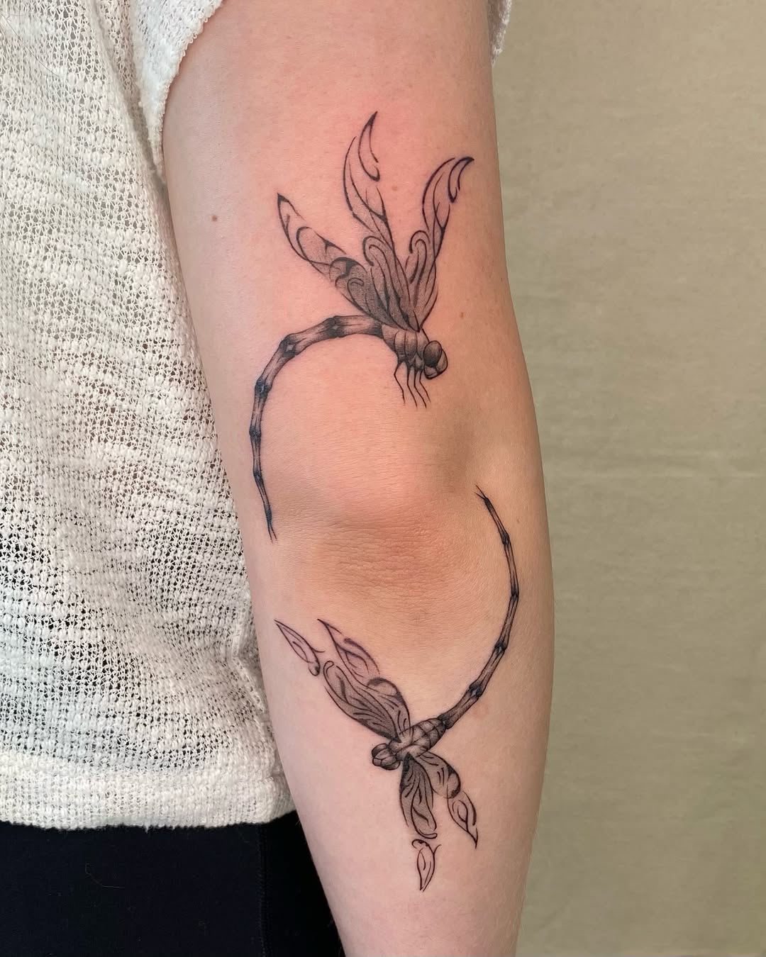 Tattoo by @sashinkatattoo — fine_line, black_and_grey