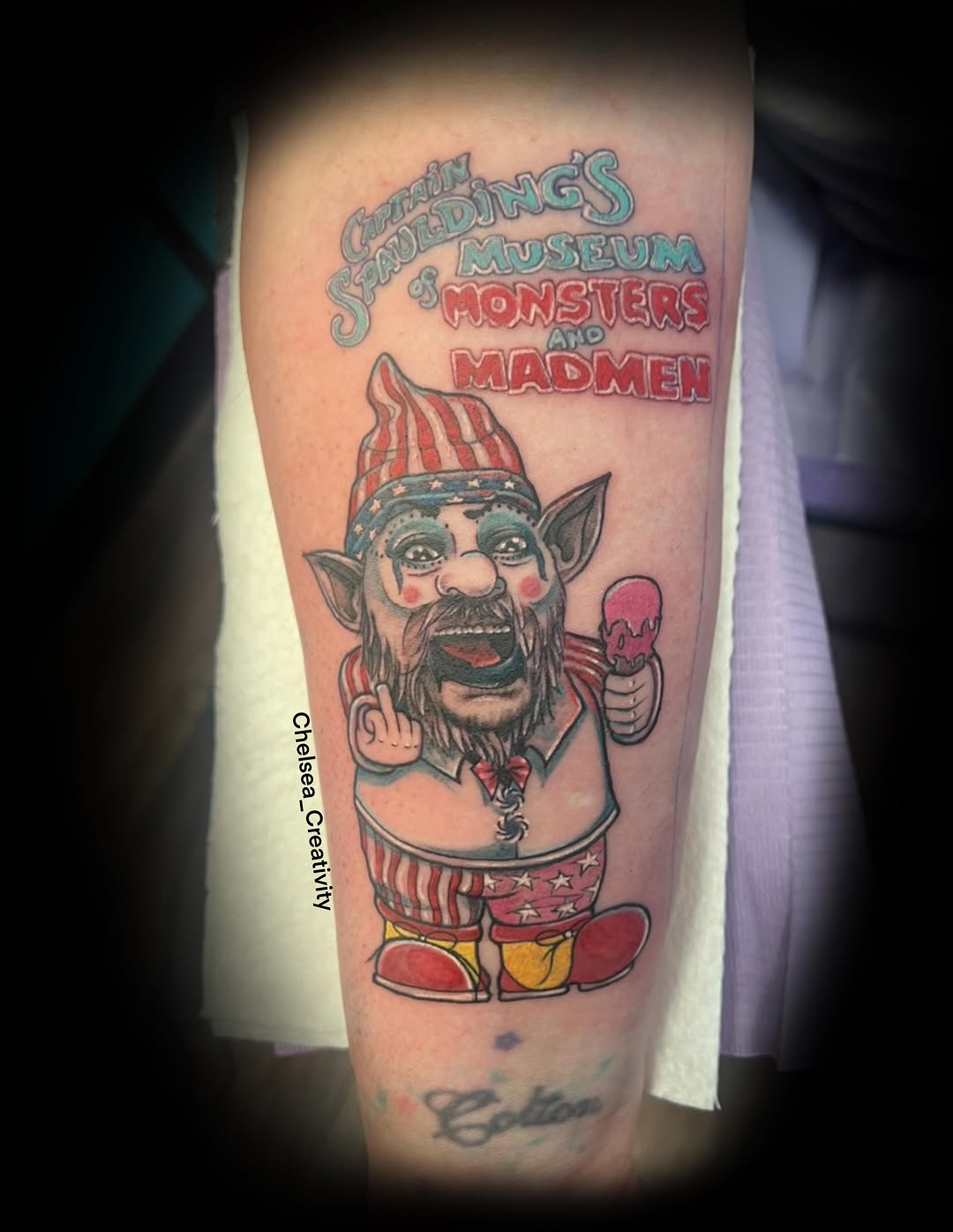 Tattoo by @chelsea_creativity — illustrative, new_school