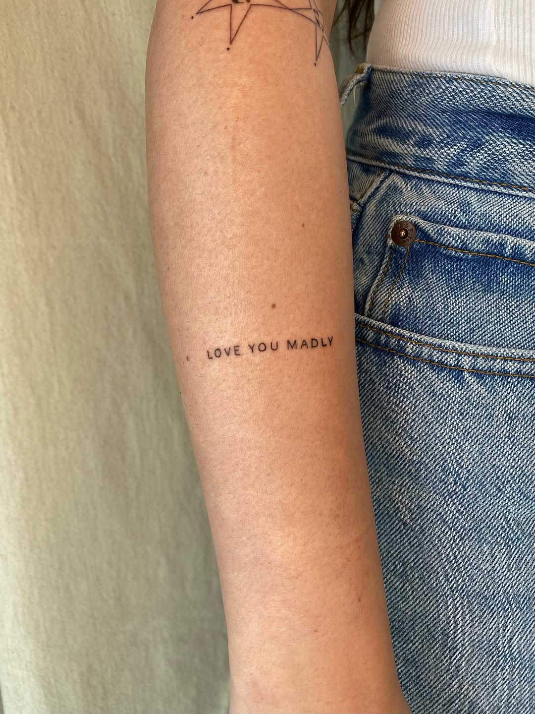 Tattoo by @sashinkatattoo — lettering_script, fine_line