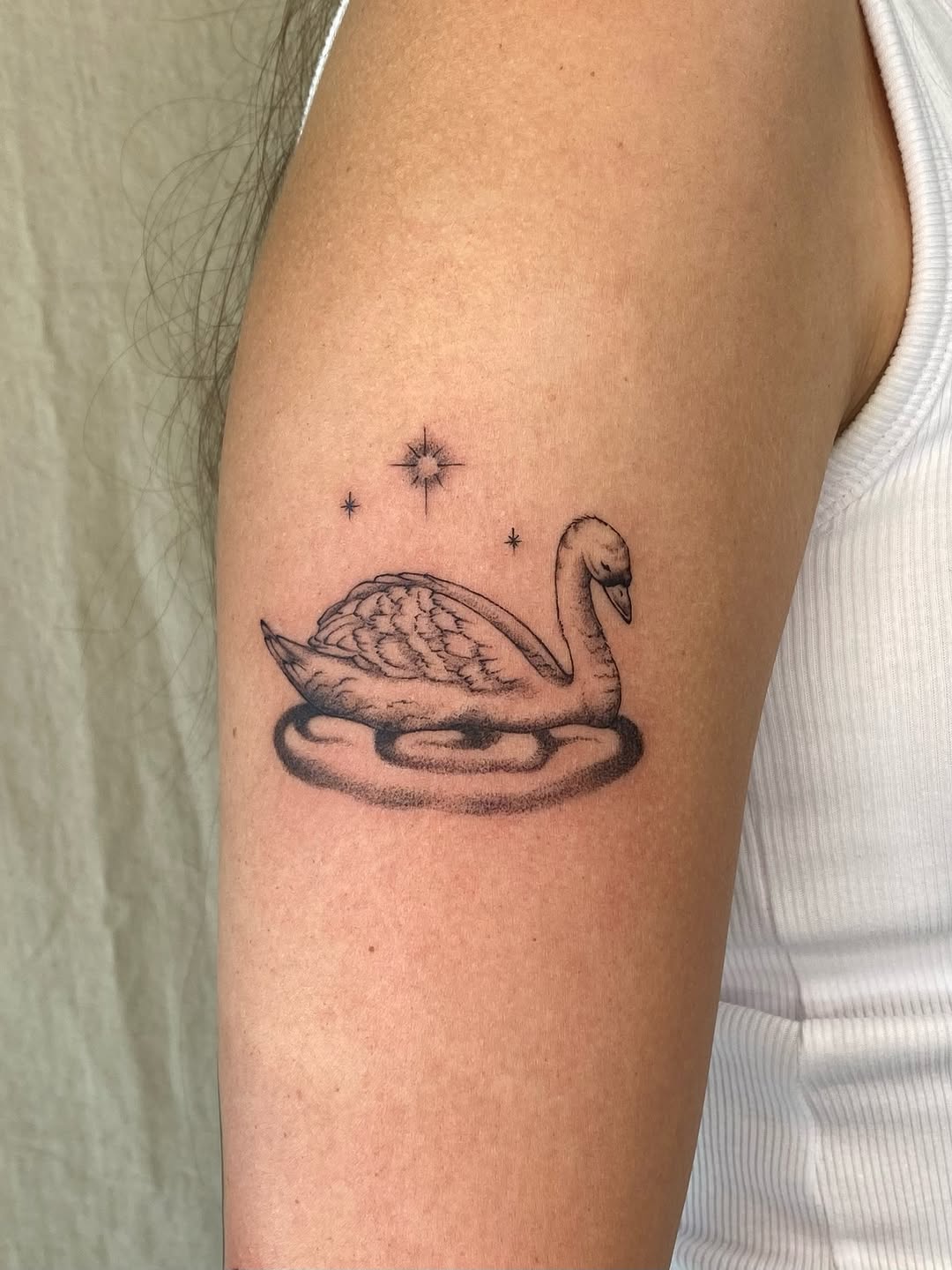 Tattoo by @sashinkatattoo — fine_line, black_and_grey