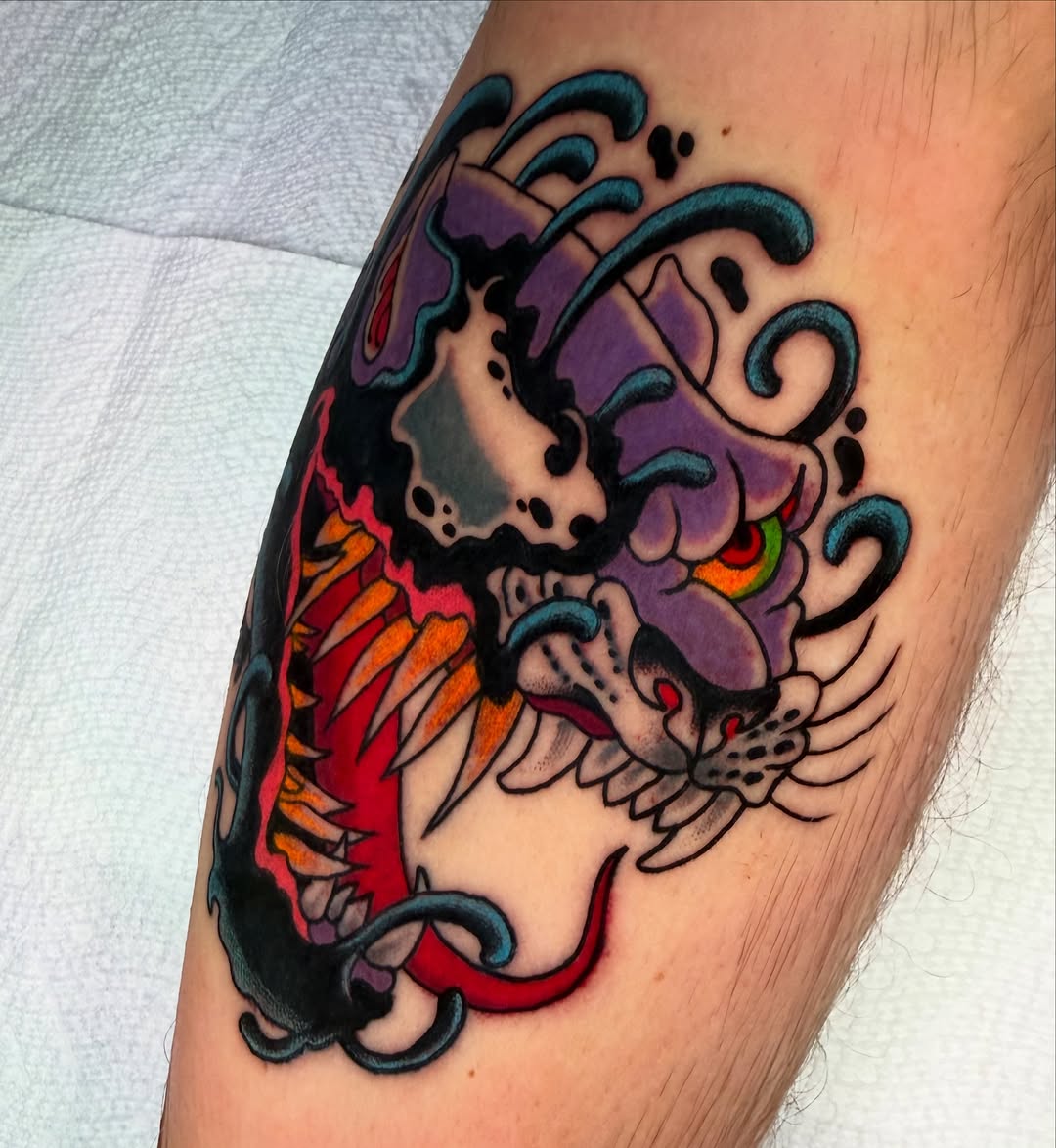 Tattoo by @afaulknertattoos — new_school, japanese_irezumi
