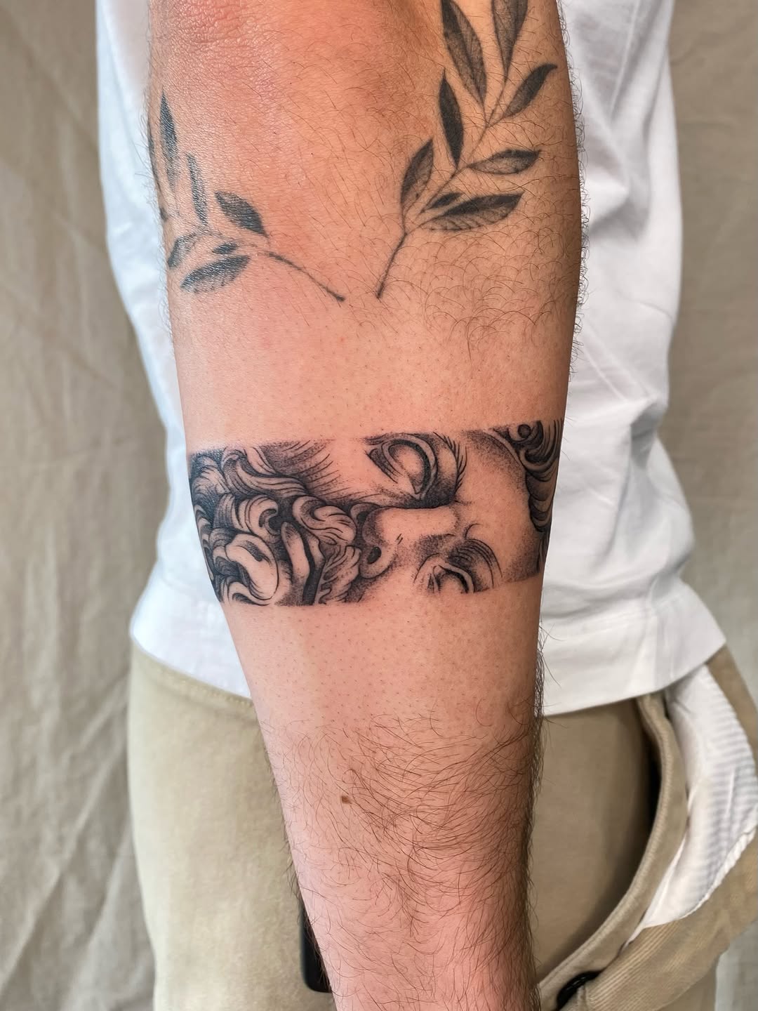 Tattoo by @sashinkatattoo — realism, black_and_grey