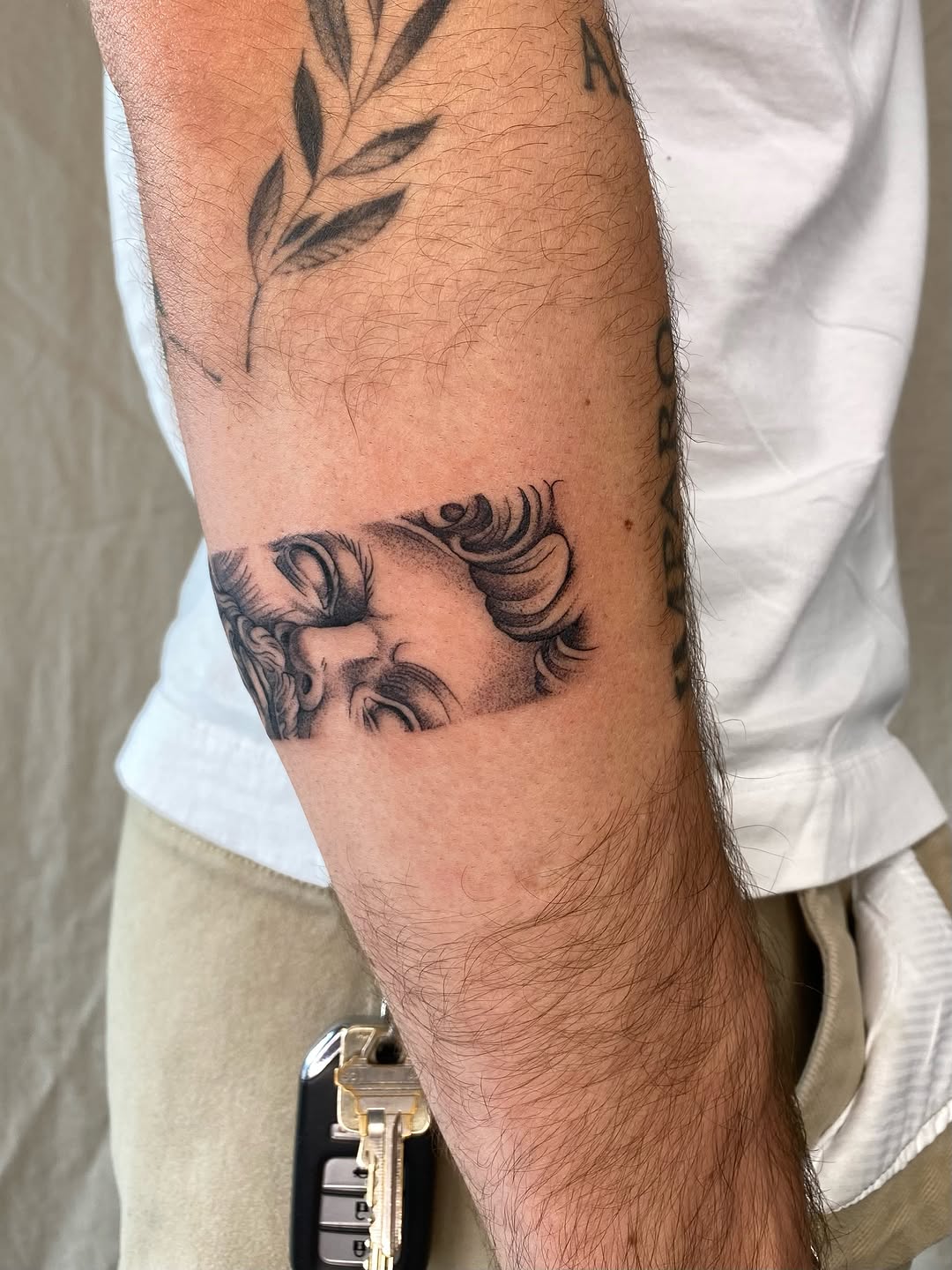 Tattoo by @sashinkatattoo — realism, black_and_grey
