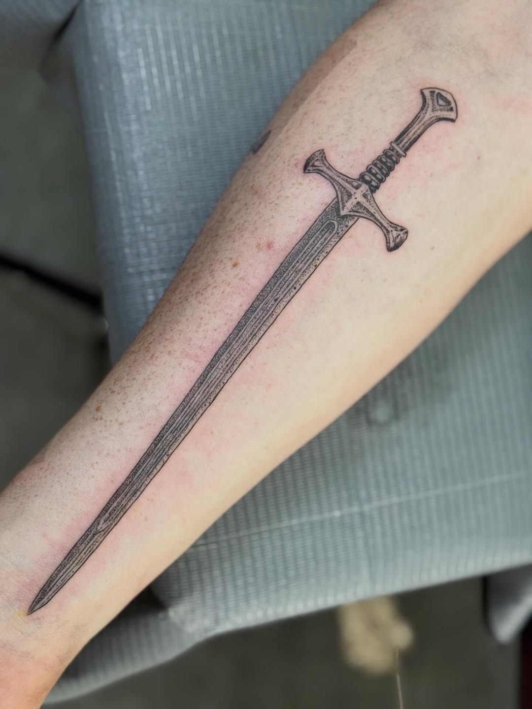Tattoo by @writhingdirty — illustrative, black_and_grey