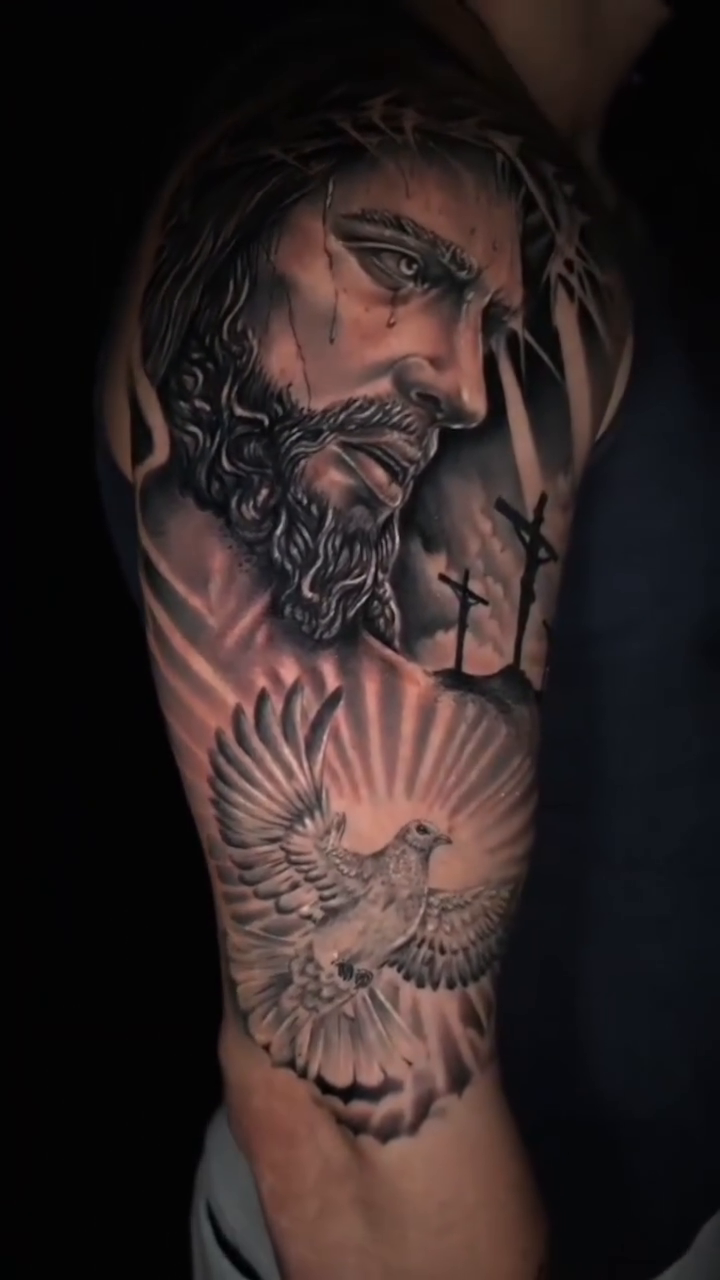 Tattoo by @nexs_ink β realism, black_and_grey