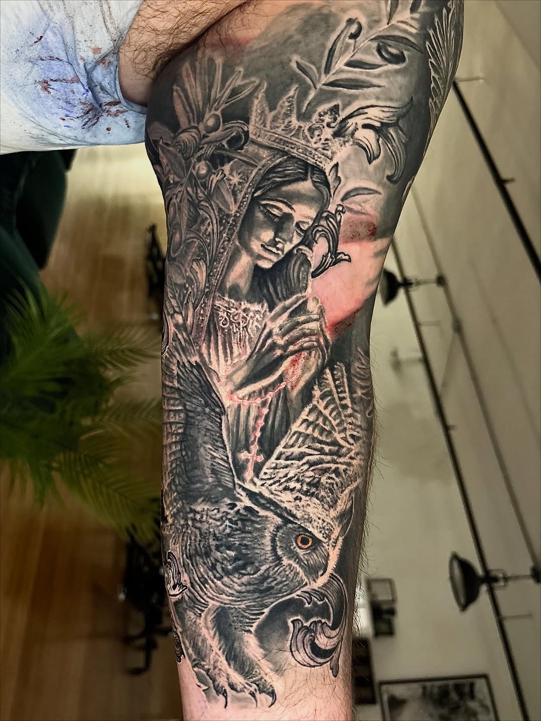 Tattoo by @jaceehamiltontattoos — black_and_grey, realism