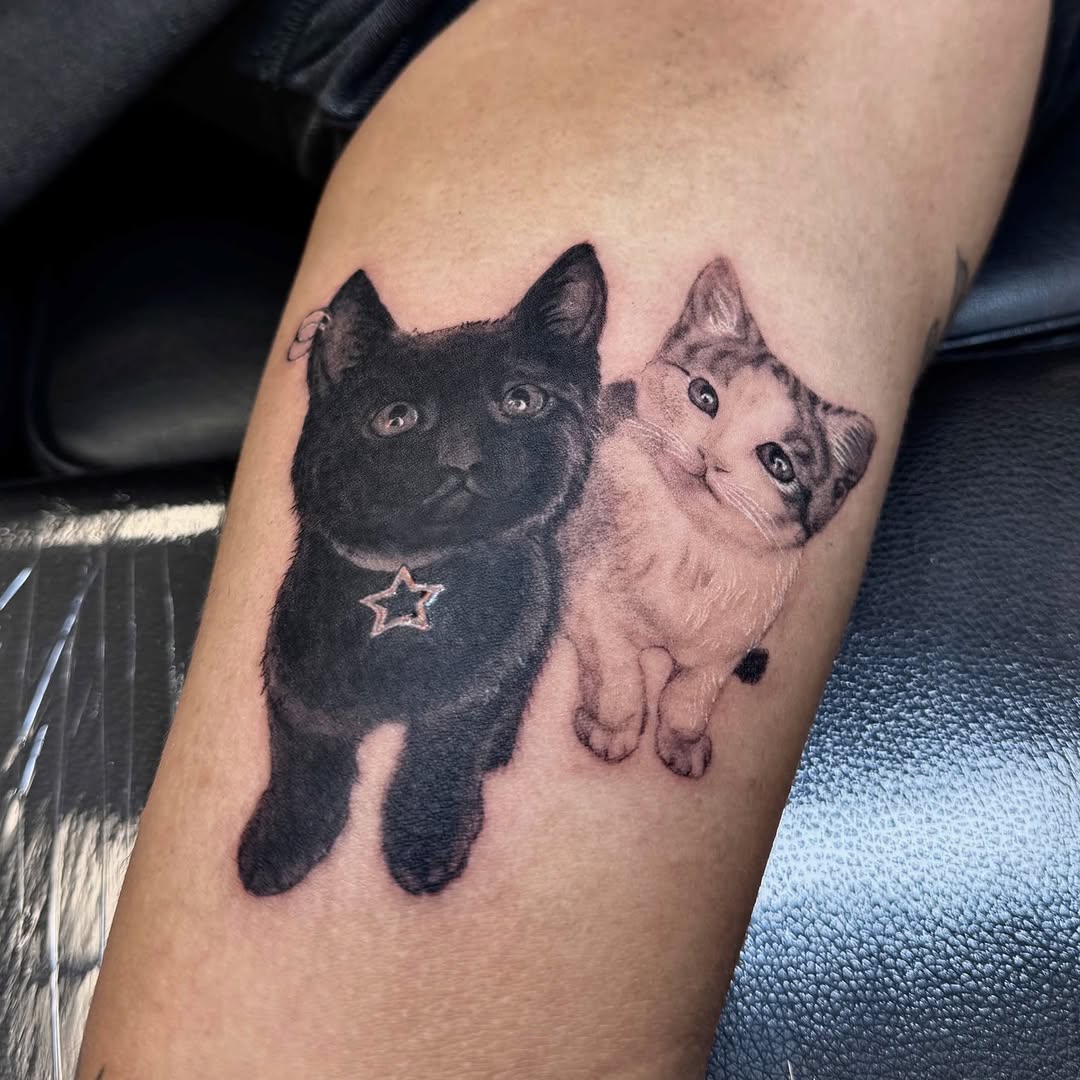 Tattoo by @xinnf_tattoo — realism, black_and_grey