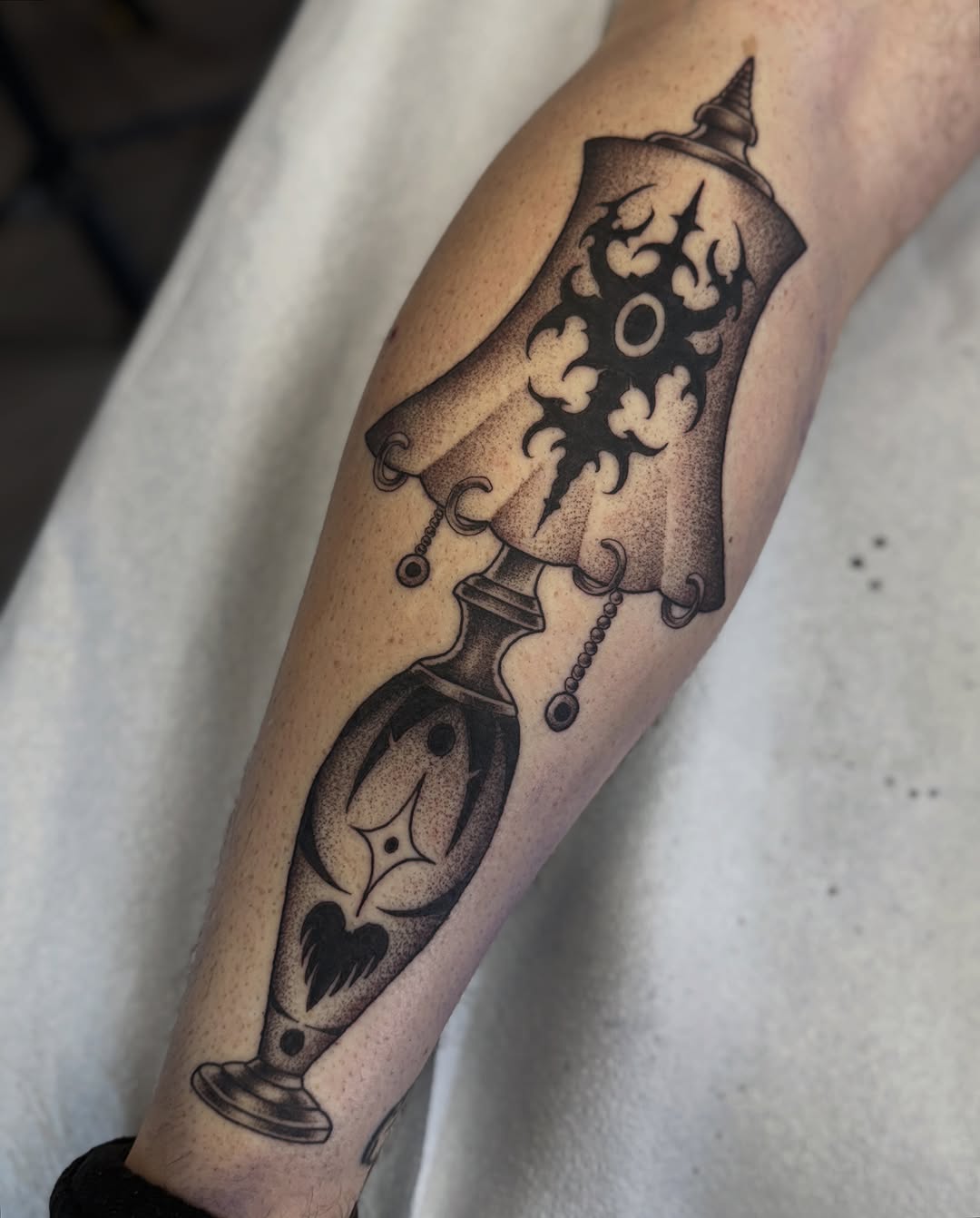 Tattoo by @welpfu β black_and_grey, dotwork