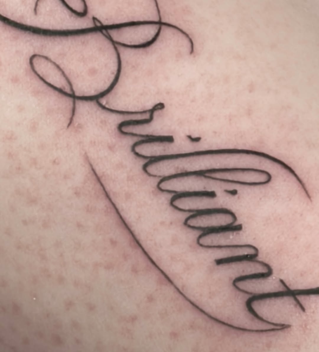 Tattoo by @finickyink โ lettering_script, fine_line