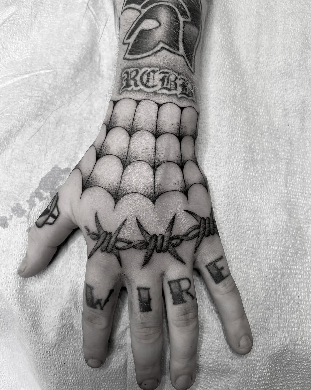 Tattoo by @gloomlacruz — blackwork, lettering_script