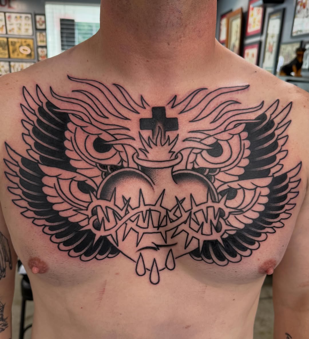 Tattoo by @terrymorgantattoos — american_traditional, black_and_grey