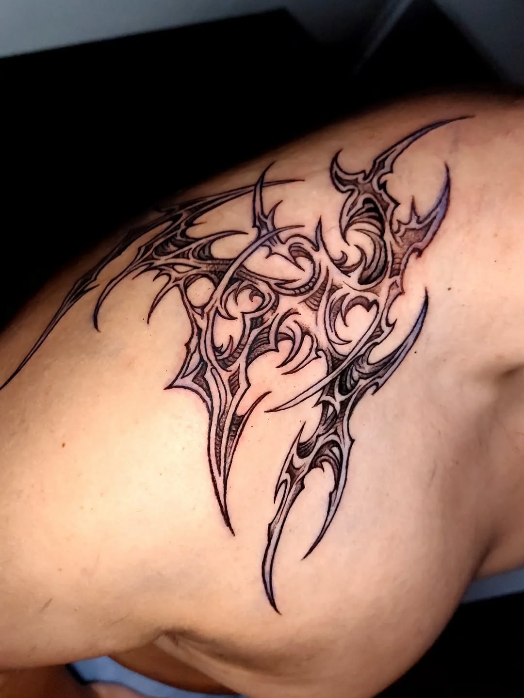 Tattoo by @dazorath — blackwork, ornamental