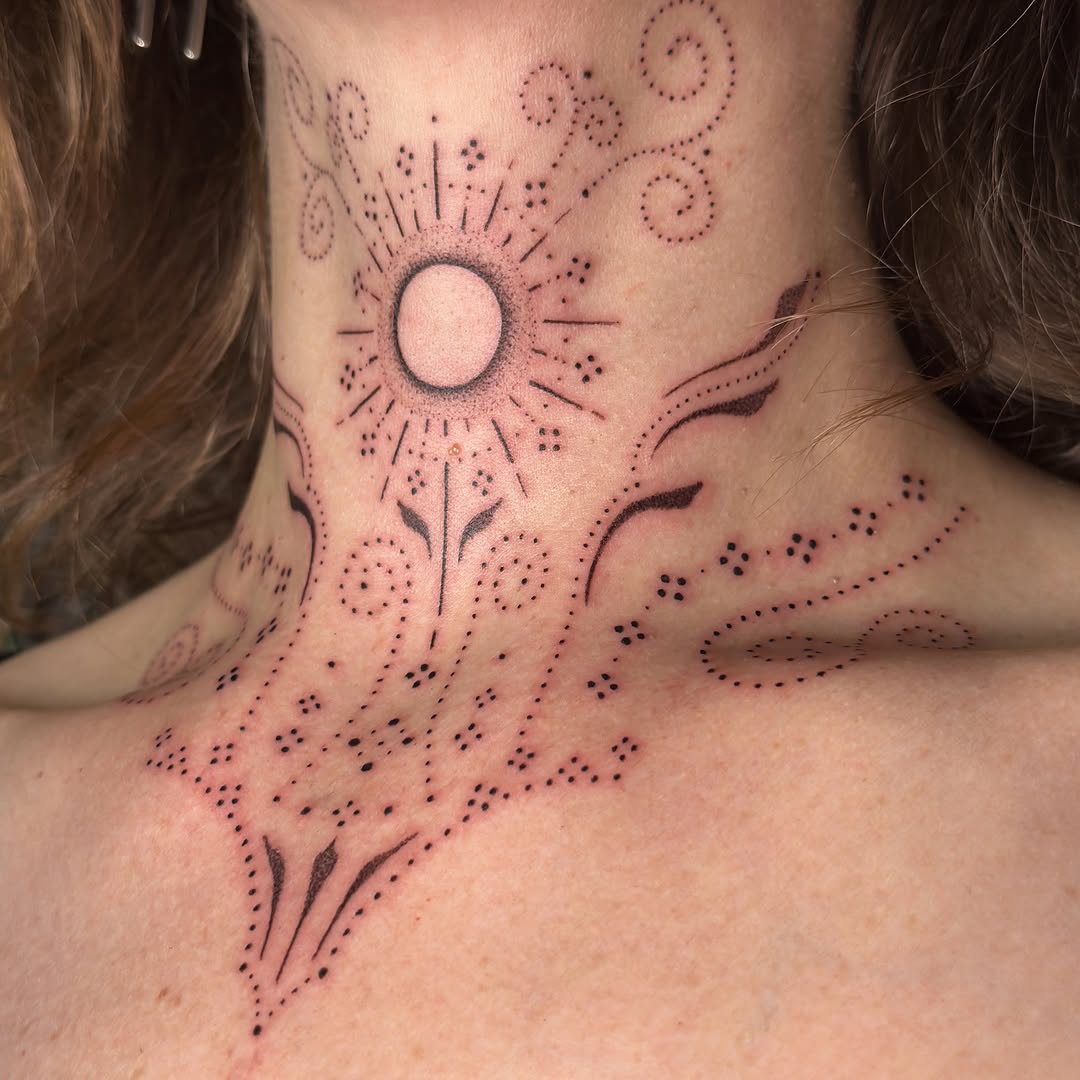 Tattoo by @santiagogdon β dotwork, ornamental