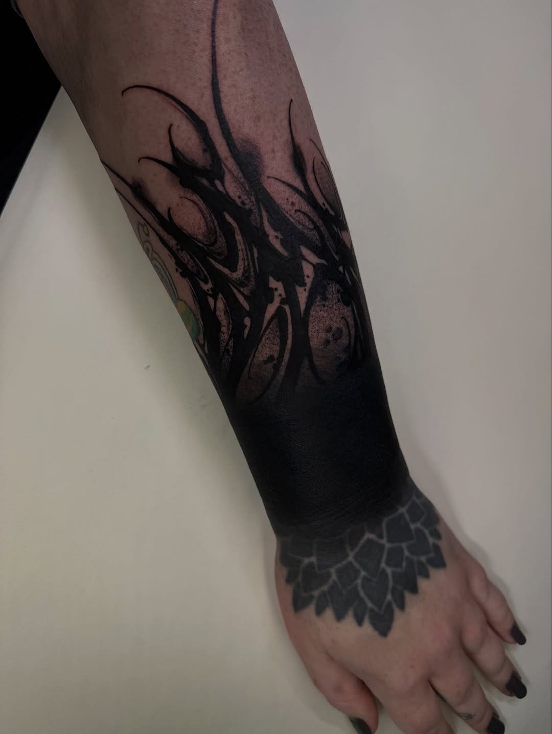 Tattoo by @scabberwocky — blackwork