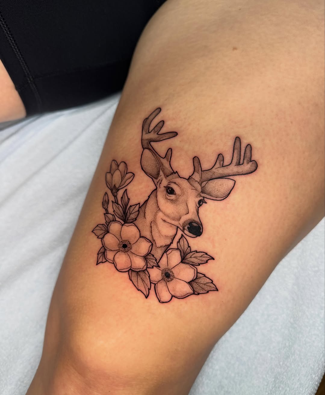 Tattoo by @alexcioppitattoos — realism, black_and_grey