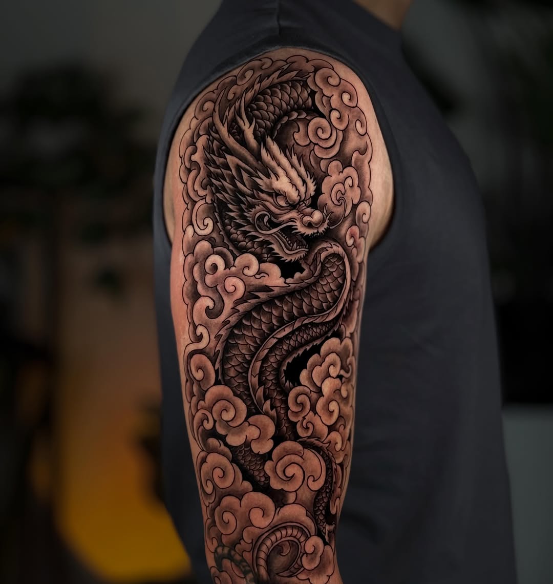 Tattoo by @kai_inkk — japanese_irezumi, black_and_grey
