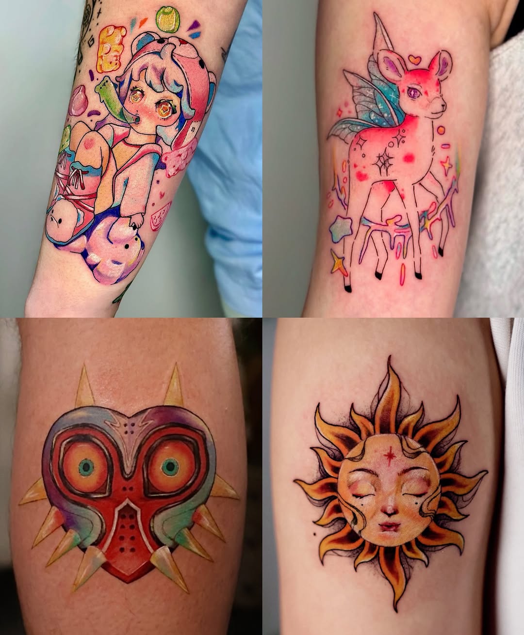 Tattoo by @rihantattoo — new_school, anime
