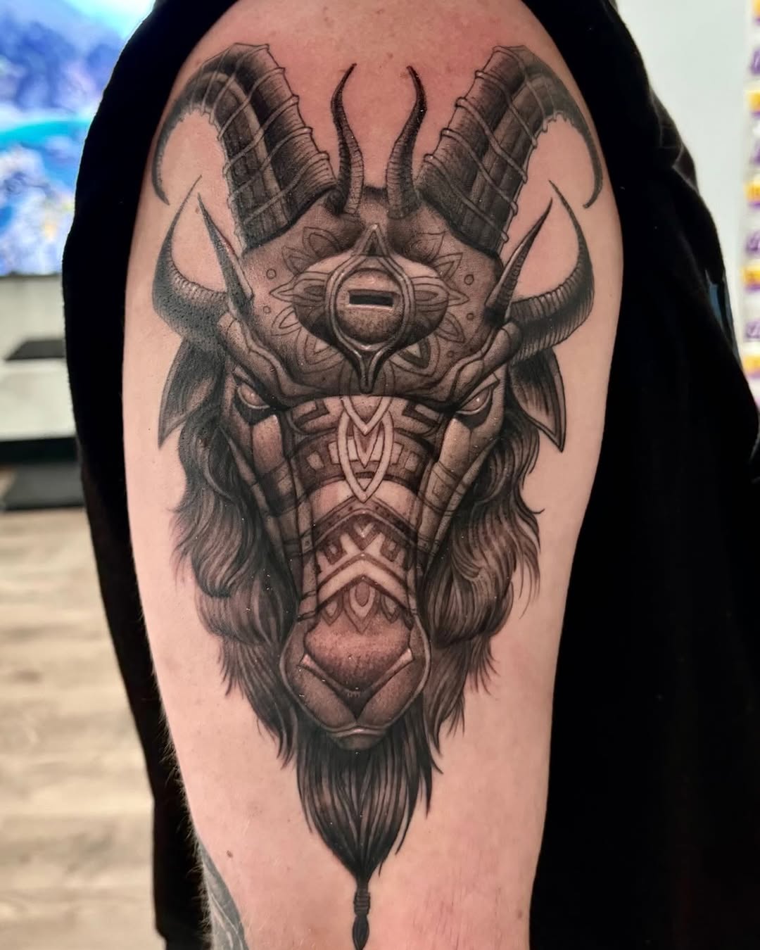 Tattoo by @bollingerart — black_and_grey, realism