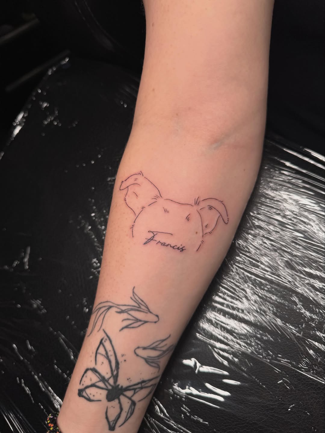 Tattoo by @koko_tattoos — fine_line, lettering_script