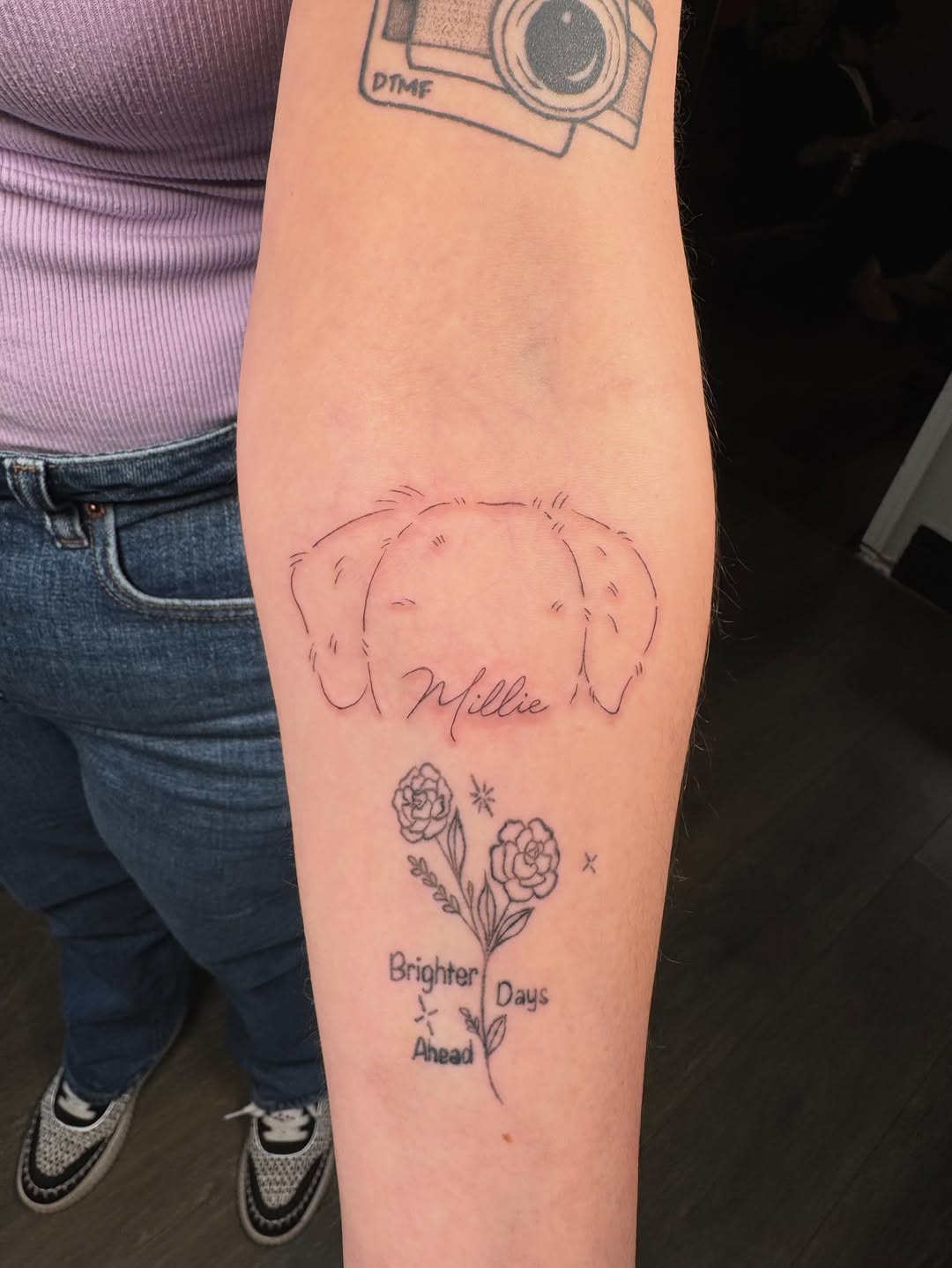 Tattoo by @koko_tattoos — fine_line, lettering_script